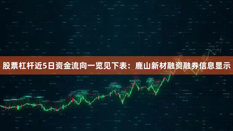 股票杠杆近5日资金流向一览见下表：鹿山新材融资融券信息显示